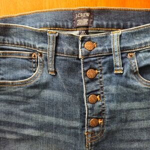 J. Crew Vintage Straight Cropped Eco Jean With Button Fly Size 30